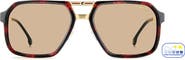 Carrera Eyewear Victory 59mm Photochromic Square Sunglasses