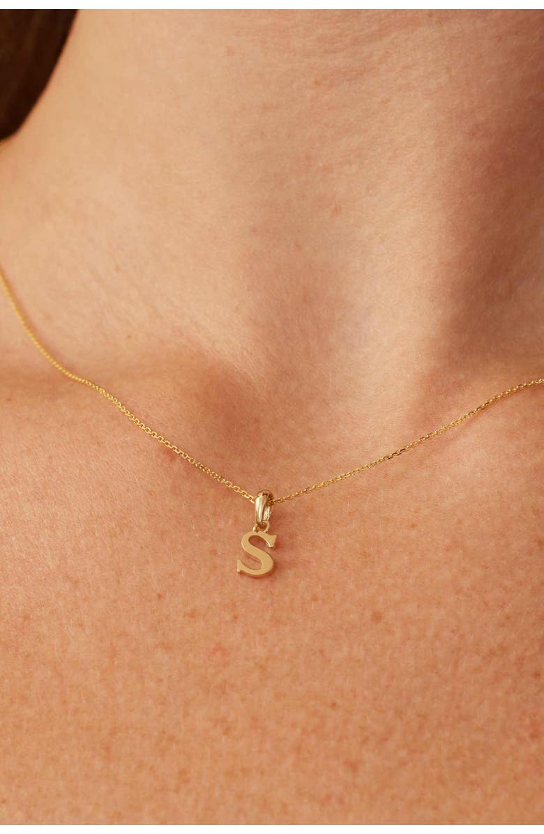 Oradina 14K Gold My Letter Initial Pendant Charm, Alternate, color, Letter Z