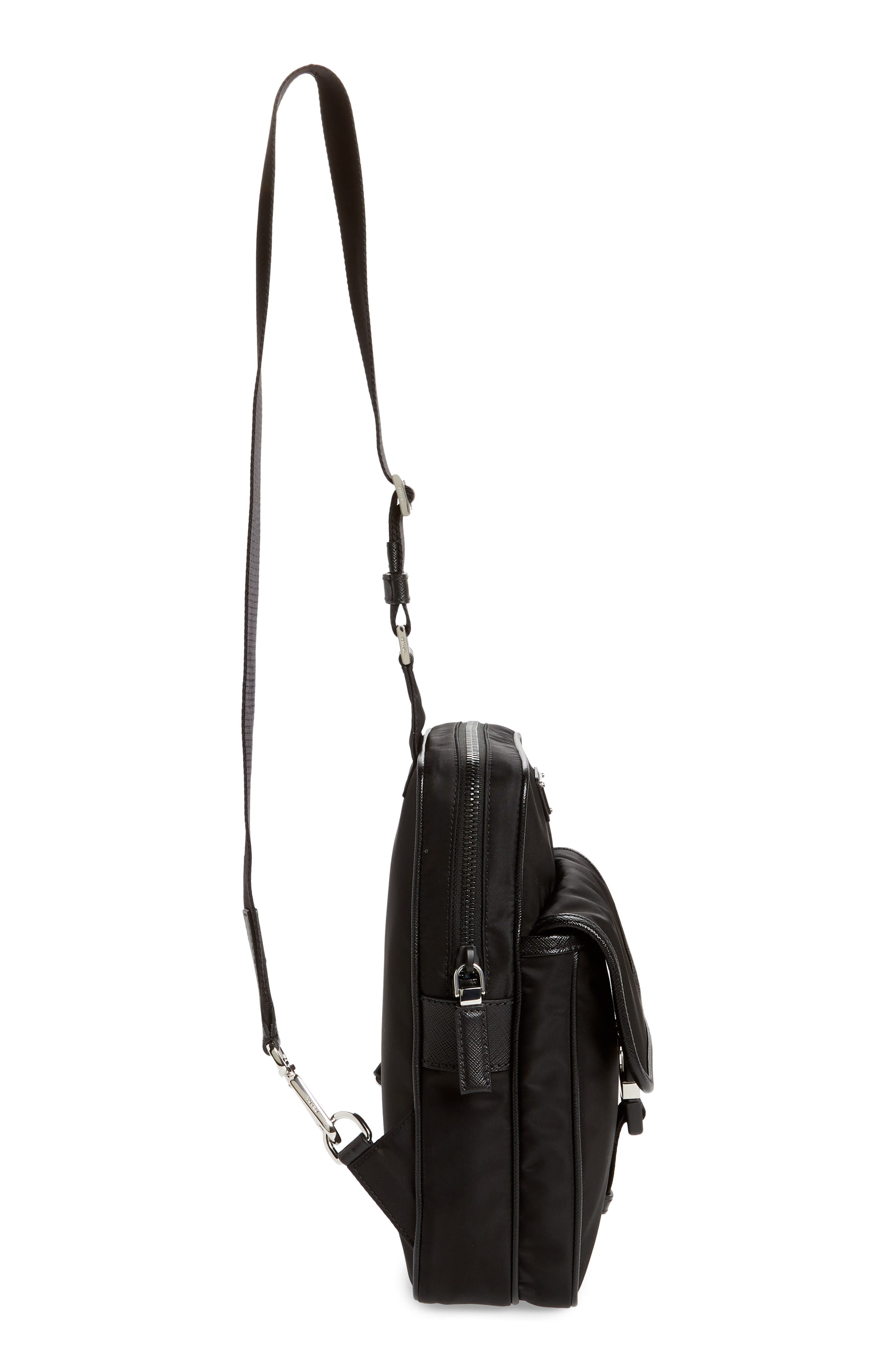 Prada Medium Nylon Sling Bag, Alternate, color, 