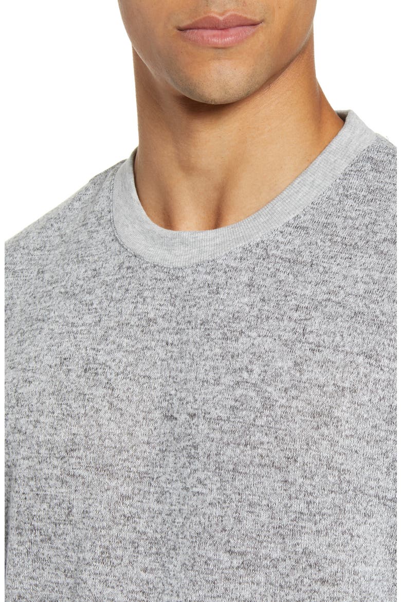 Man Jam Knit Crewneck Top, Alternate, color, FOG HEATHER