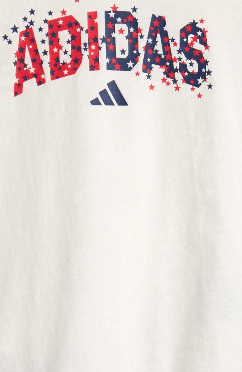 adidas Kids' Logo Graphic T-Shirt & Skirt Set, Alternate, color, Off White