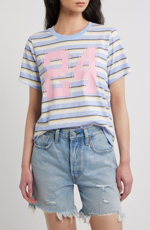 Striped 24 Graphic T-Shirt