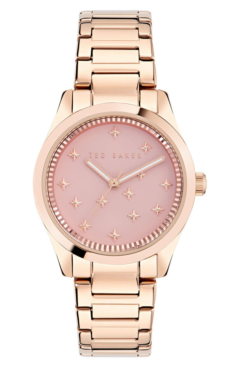 Ted Baker Coolly Bracelet Watch, 34mm, Main, color, Rose Gold-Tone