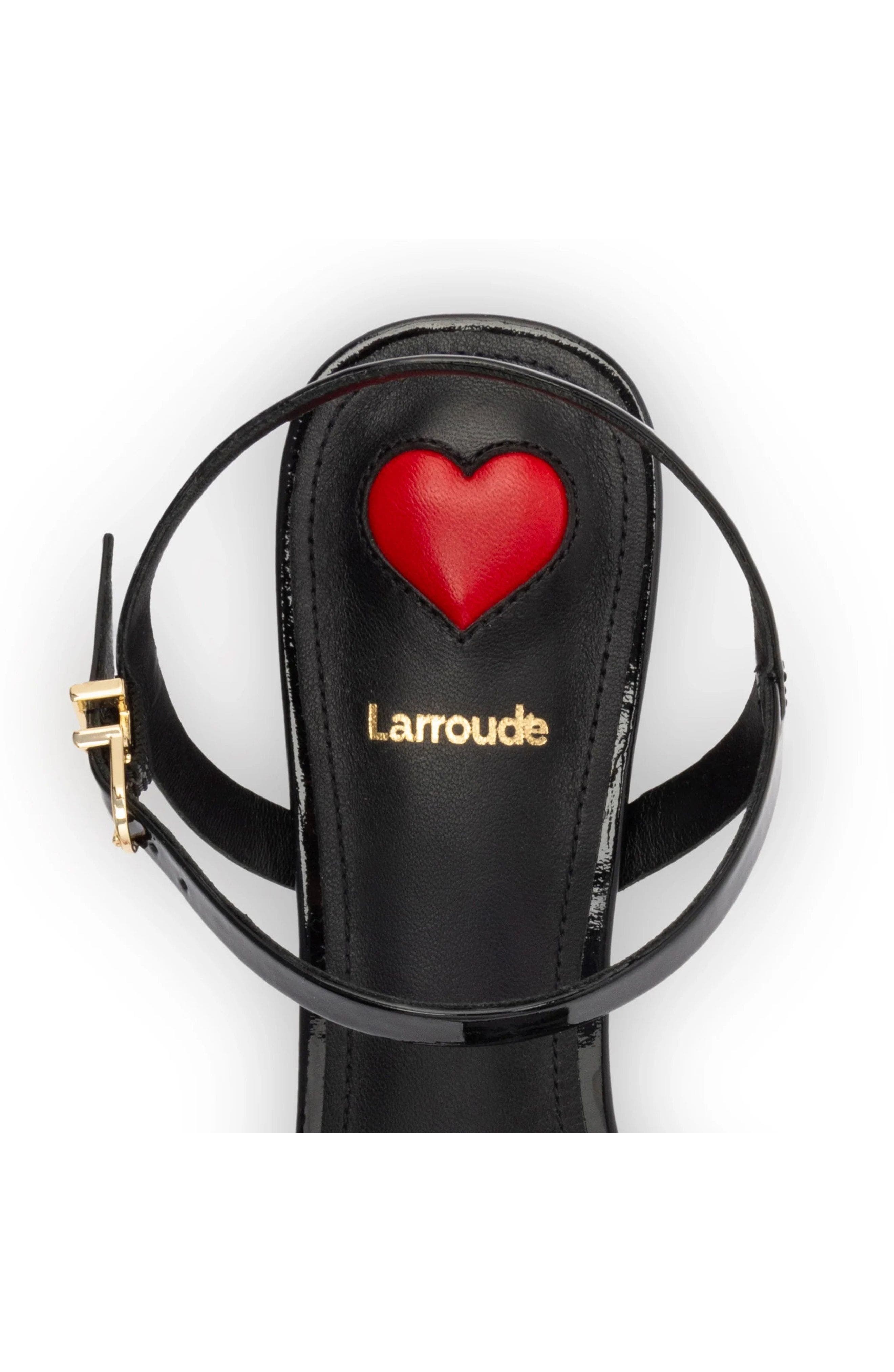 Larroudé Charlotte Sandal, Alternate, color, Black