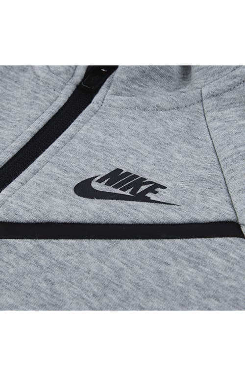Nike Tech Fleece Hooded Romper In Gray