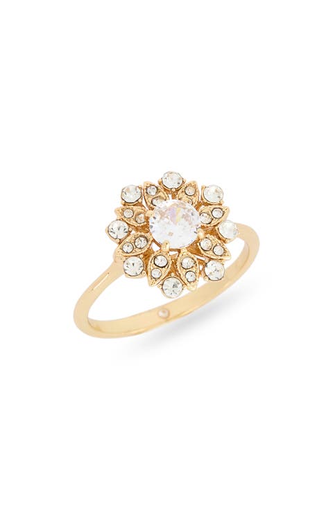 Crystal Flower Ring
