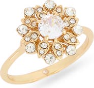 NORDSTROM RACK Crystal Flower Ring