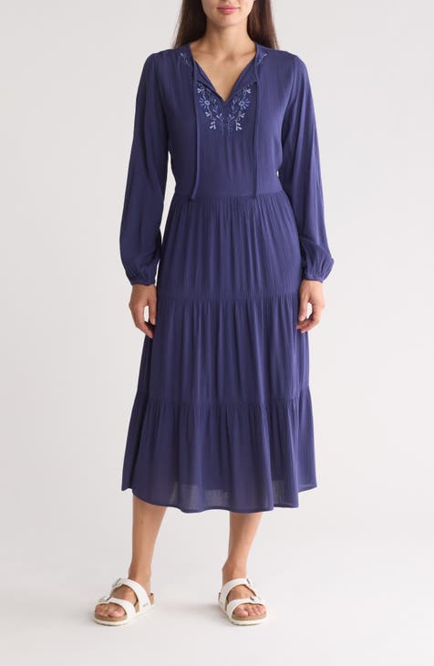 Damara Long Sleeve Midi Dress