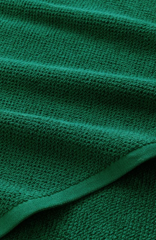 Christy Brixton Textured Popcorn Weave Bath Sheets In Emerald