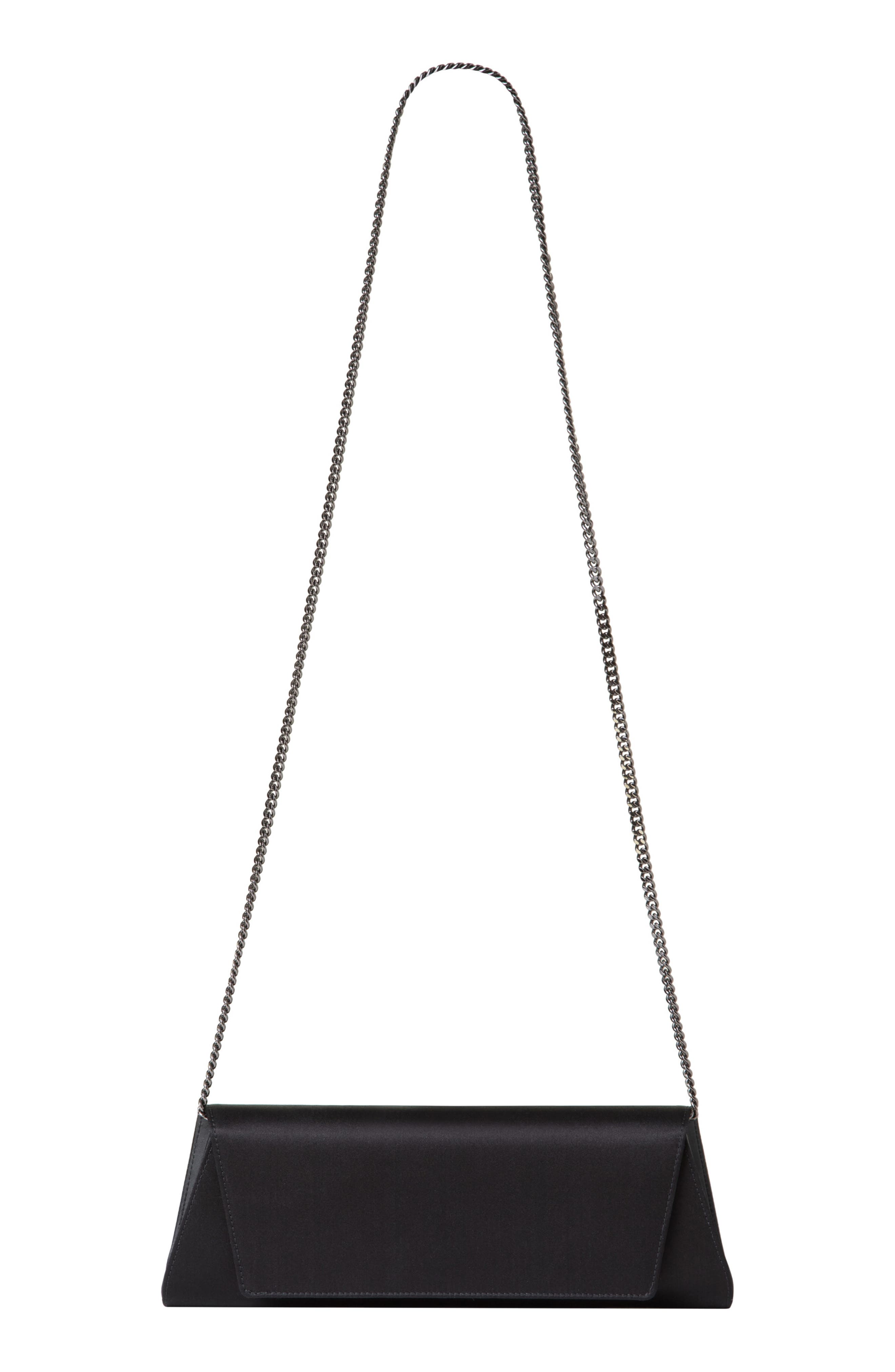 Akris Small Anouk East/West Silk Satin Clutch, Alternate, color, 