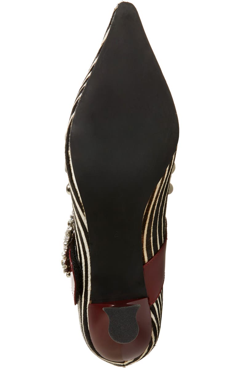 Jeffrey Campbell Otelia Embellished Genuine Calf Hair Mary Jane Pump, Alternate, color,