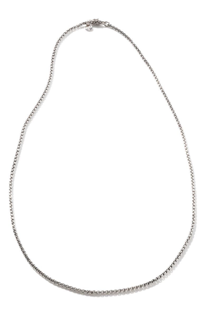 John Hardy Men's Classic Box Chain Necklace, Main, color, 