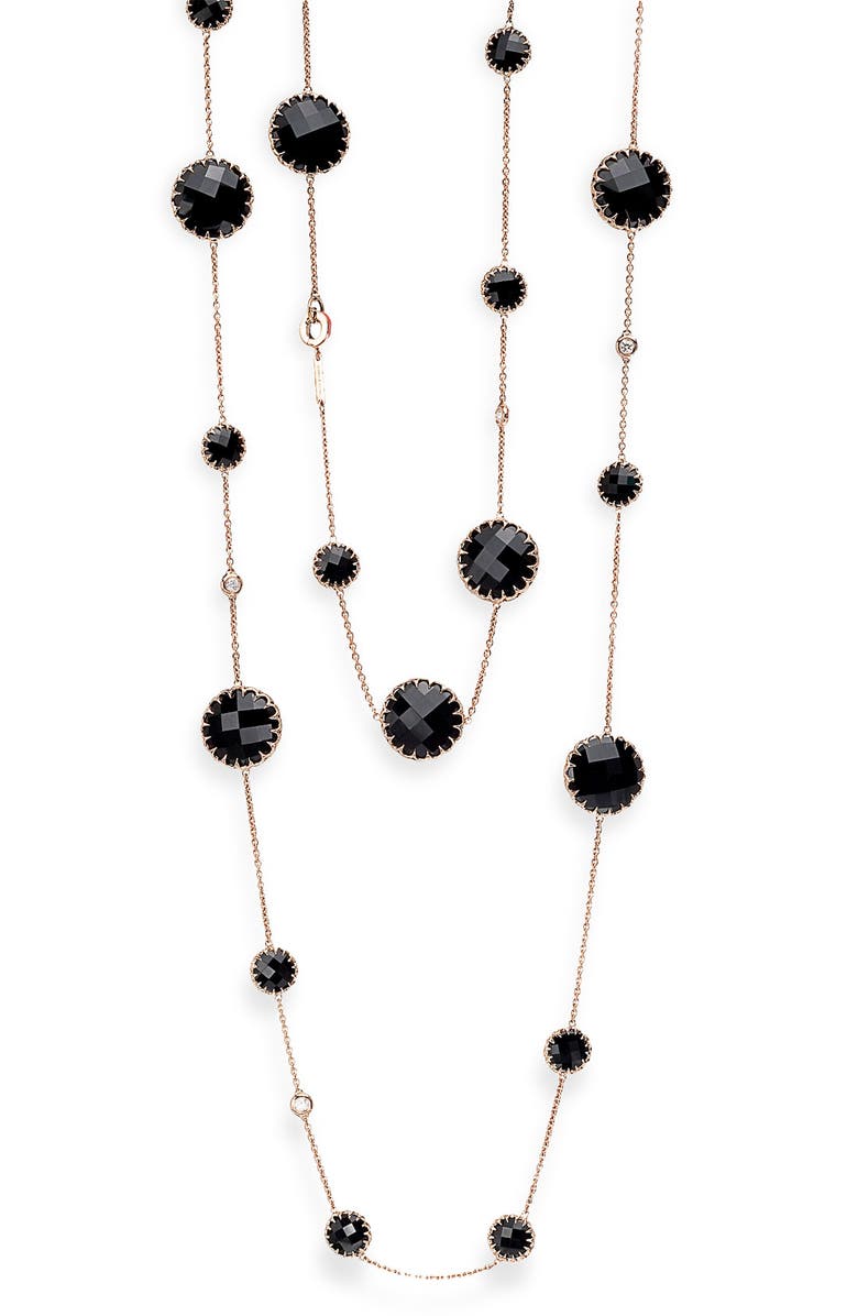 Ivanka Trump 'Rose Gold' Long Station Chain Necklace, Main, color,