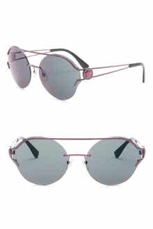 Versace 61mm Round Sunglasses