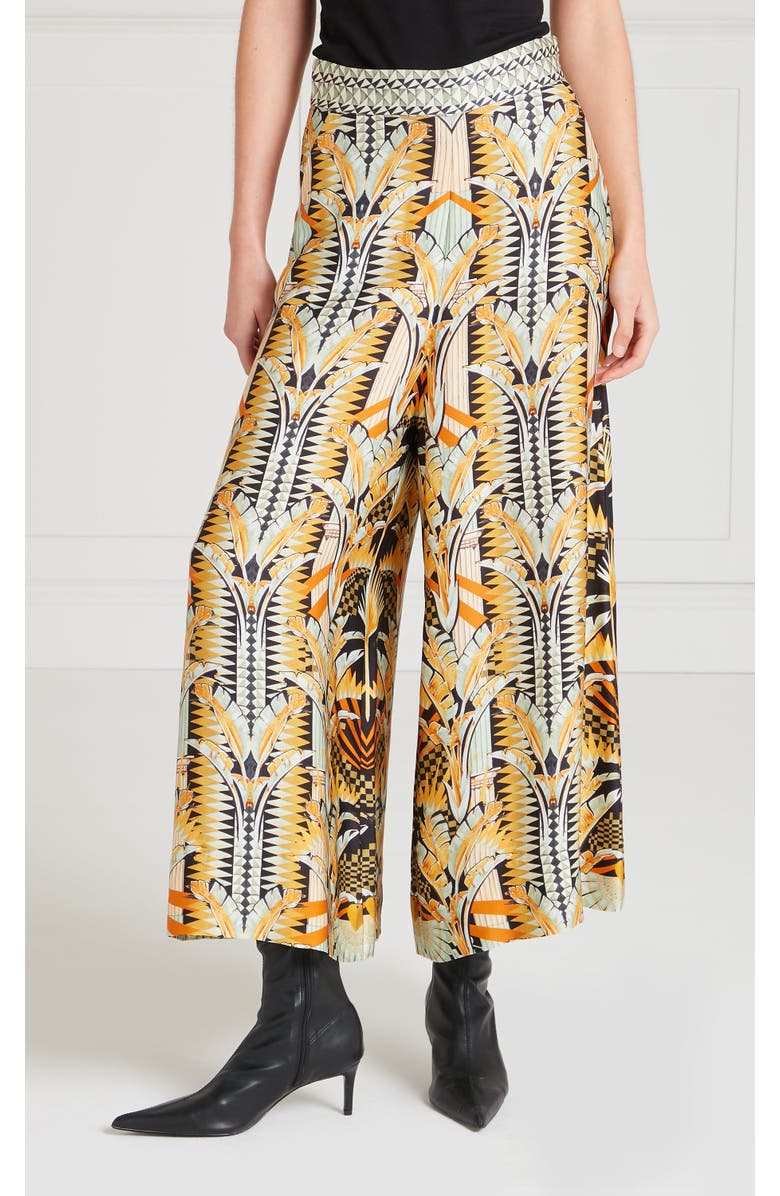 Temperley London Odette Trousers, Main, color, Black Mix