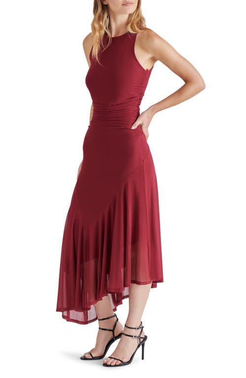 STEVE MADDEN STEVE MADDEN LANEY ASYMMETRIC MESH DRESS 