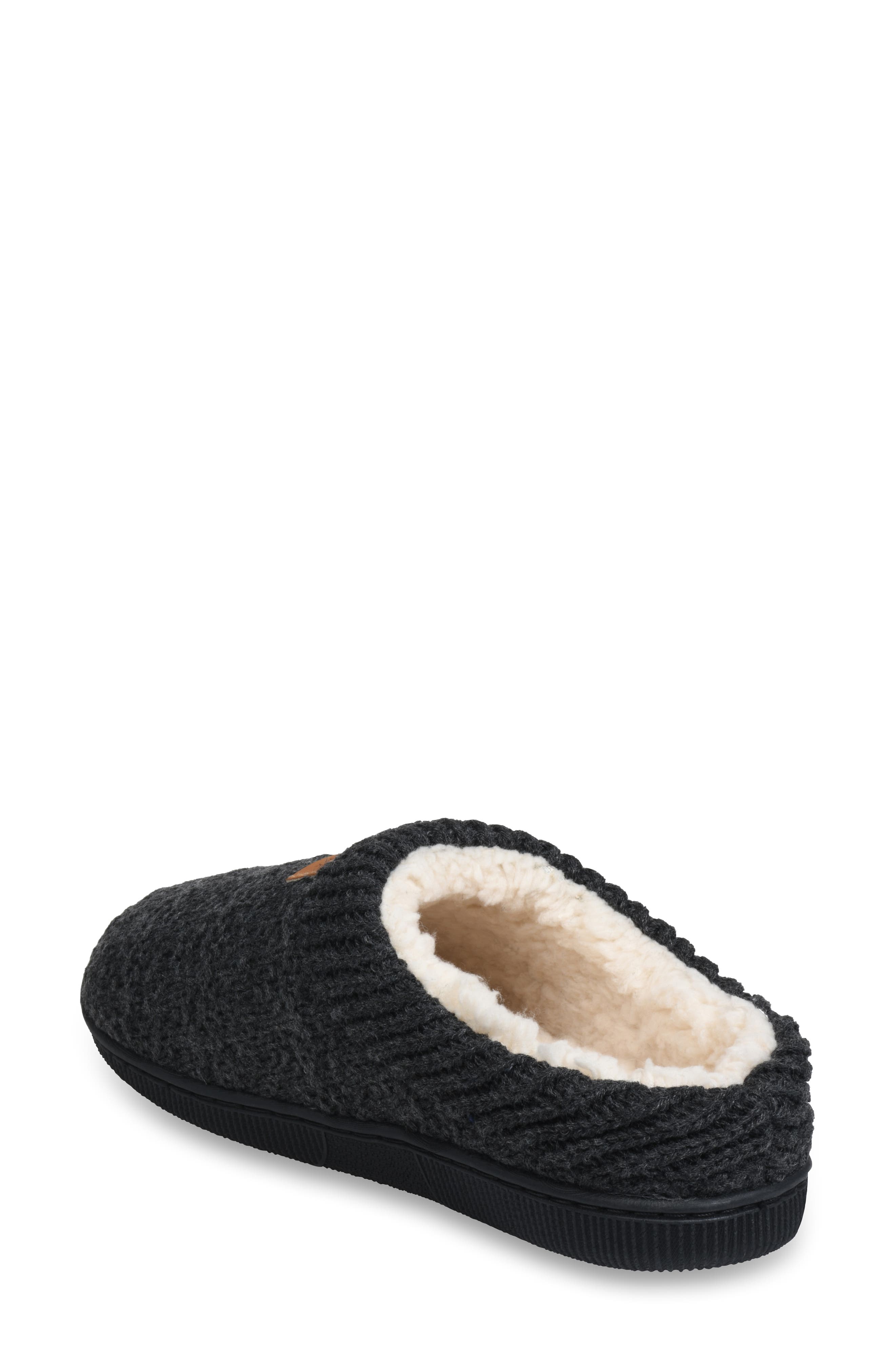 GAAHUU Textured Knit Faux Shearling Lined Slipper, Alternate, color, 