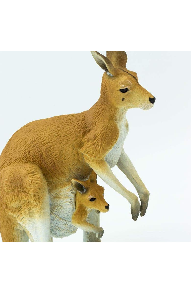Safari Ltd. Kangaroo with Joey Kids Toy Figure, Alternate, color, NO COLOR
