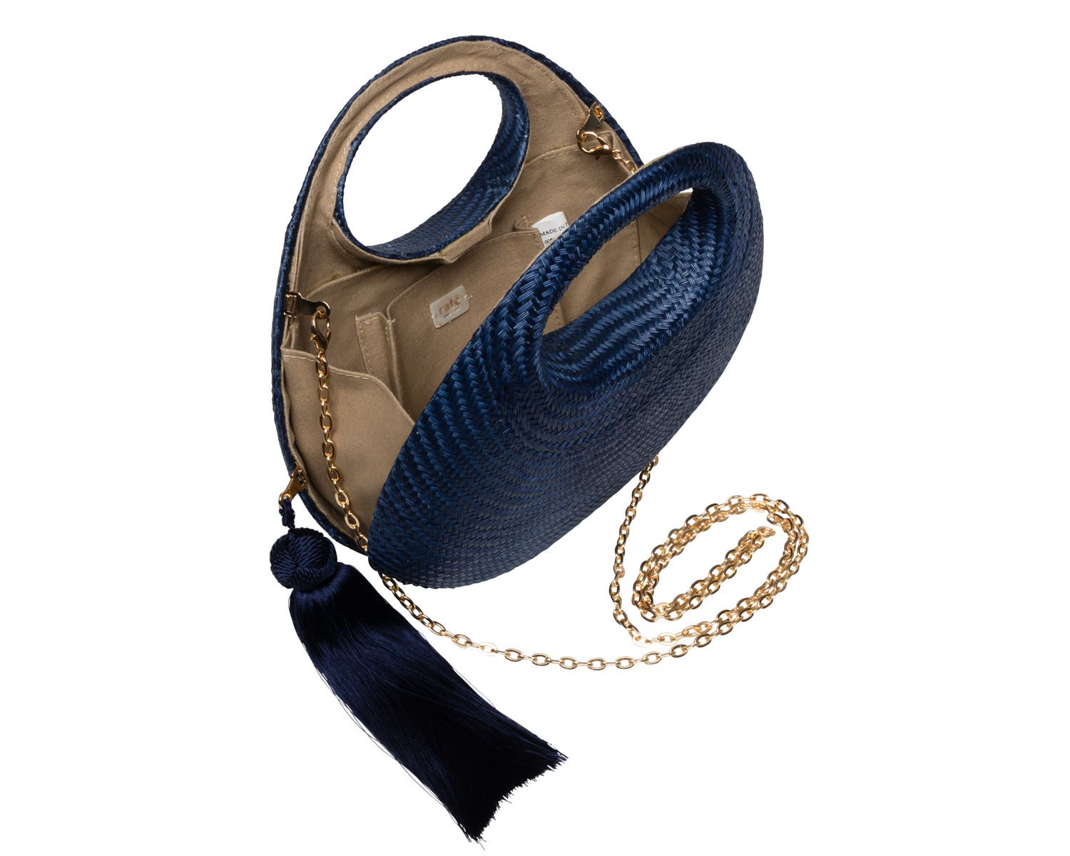 Isi Cut Out Handle Clutch, Alternate, color, NAVY