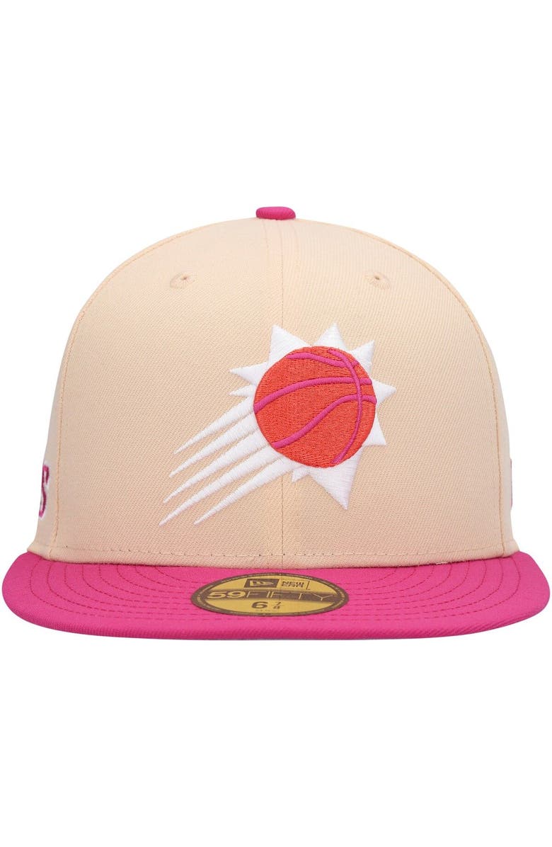 New Era Men's New Era Orange/Pink Phoenix Suns Passion Mango 59FIFTY Fitted Hat, Alternate, color, 