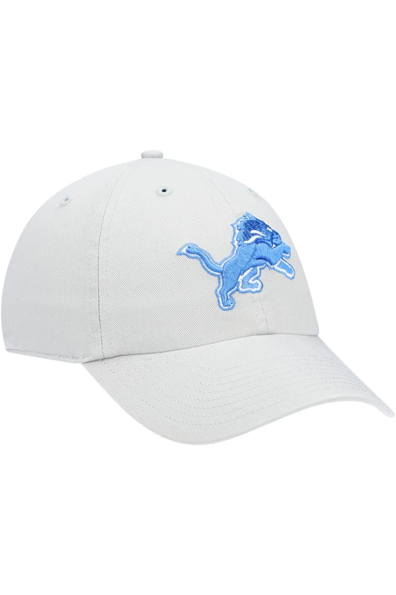 Men's '47 Gray Detroit Lions Clean Up Adjustable Hat, Alternate, color, Gray