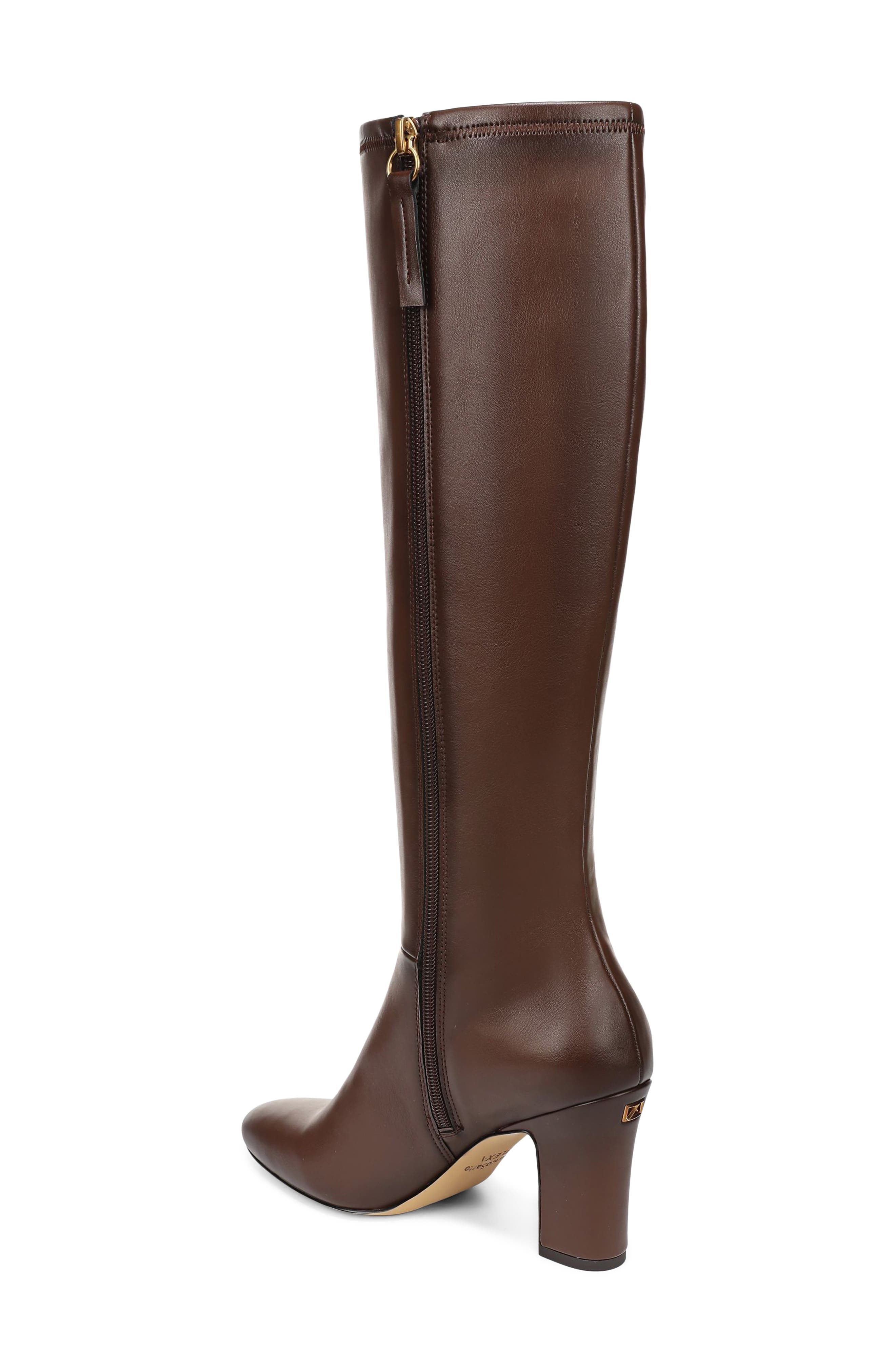 Flexa Joicy Pointed Toe Knee High Boot, Alternate, color, BROWN