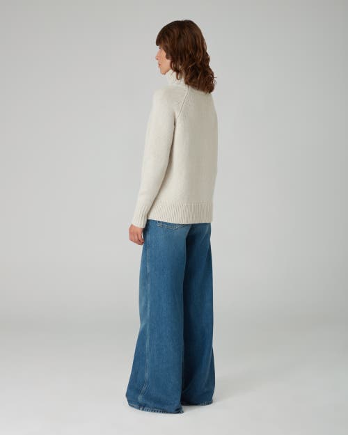 Navygrey The Authentic Funnel Sweater In Lait