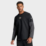 Nike Men's Nike Black New Orleans Saints Sideline Coach Therma-FIT Long Sleeve T-Shirt