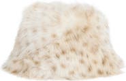 La Fiorentina Plush Faux Fur Bucket Hat