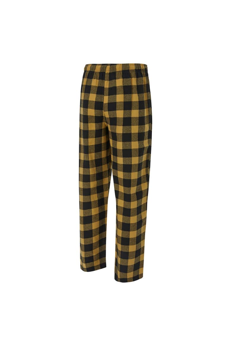 Men's Concepts Sport Black/Gold New Orleans Saints Avondale T-Shirt & Flannel Pants Set, Alternate, color, Black