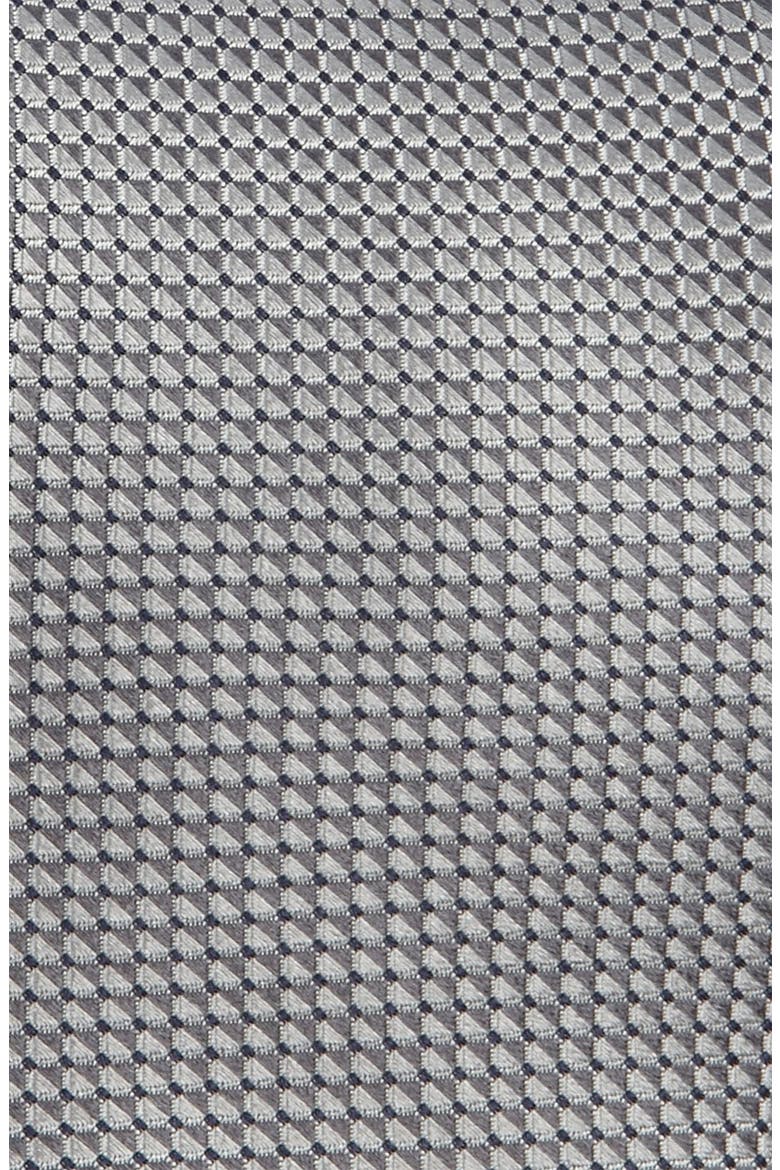 Nordstrom Woven Silk Tie, Alternate, color, SILVER