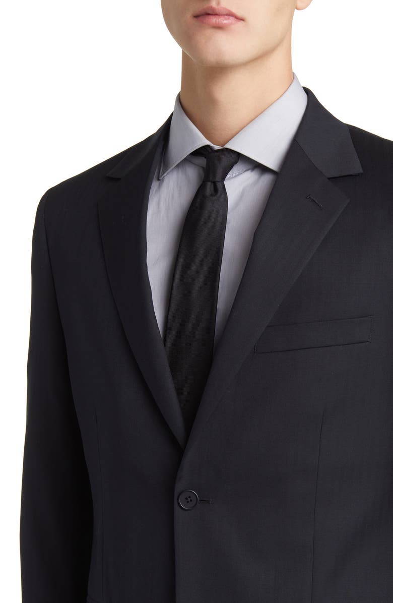 DANIEL HECHTER Norris Solid Wool Suit, Alternate, color, Black