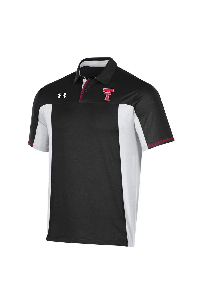 Under Armour Men's Under Armour Black Texas Tech Red Raiders Throwback Special Game Polo, Alternate, color,