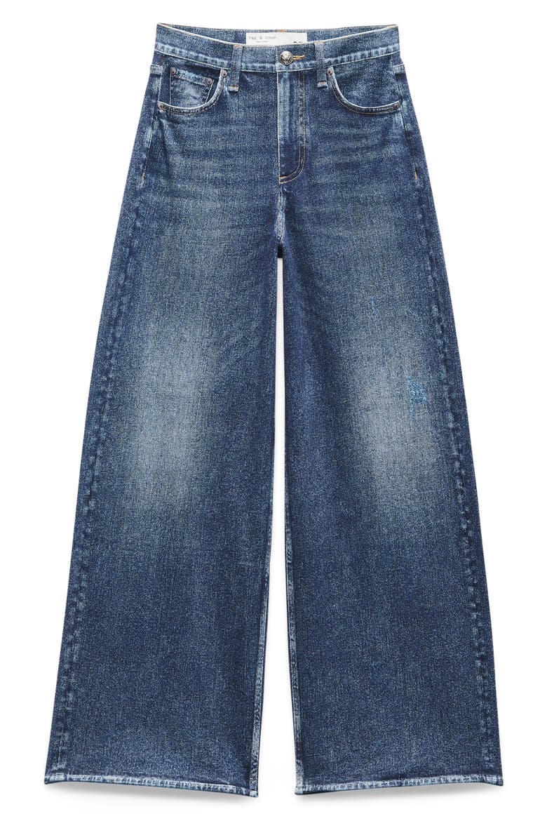 rb Miramar Sofie High Waist Ankle Wide Leg Sweatpant Jeans, Alternate, color, GROVE