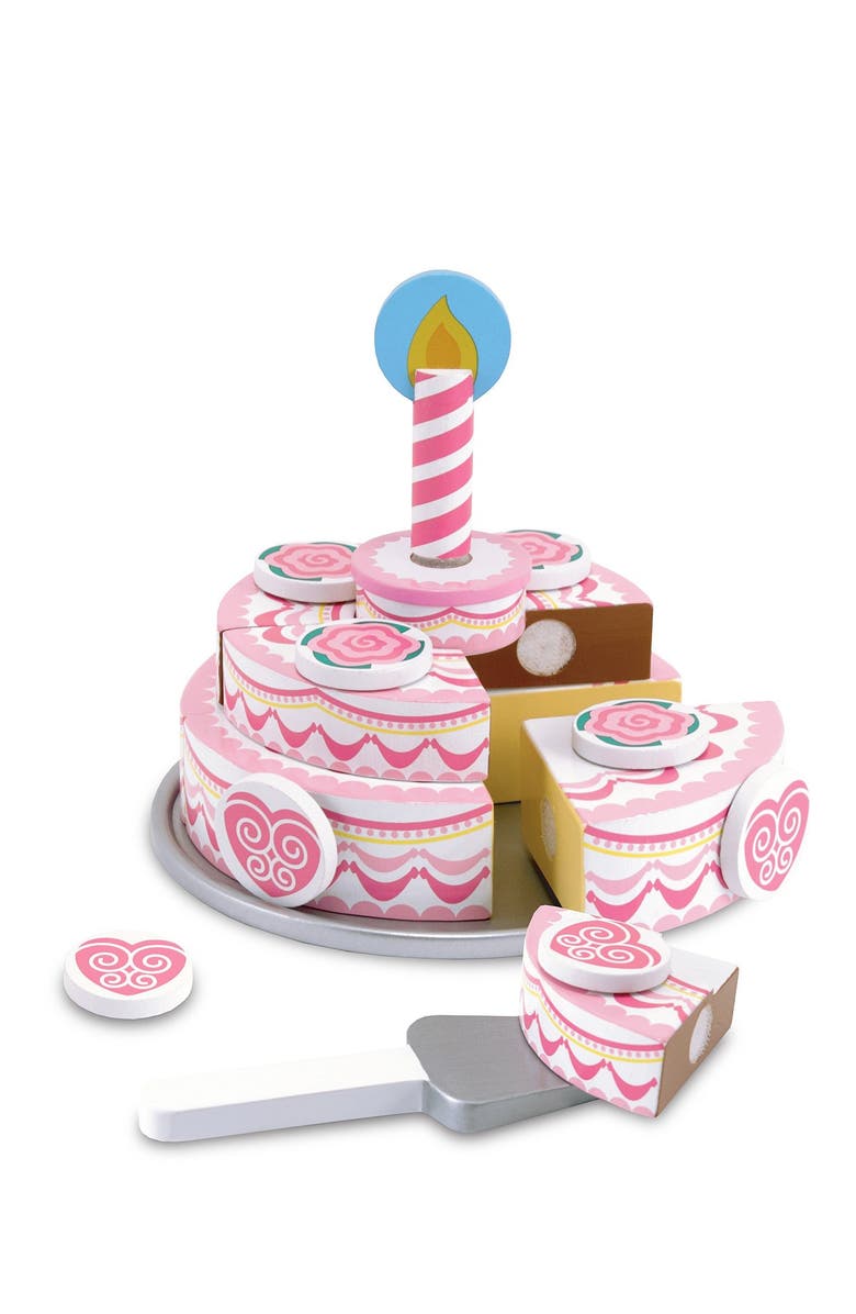 Melissa & Doug Triple Layer Party Cake, Main, color, Pink Multi
