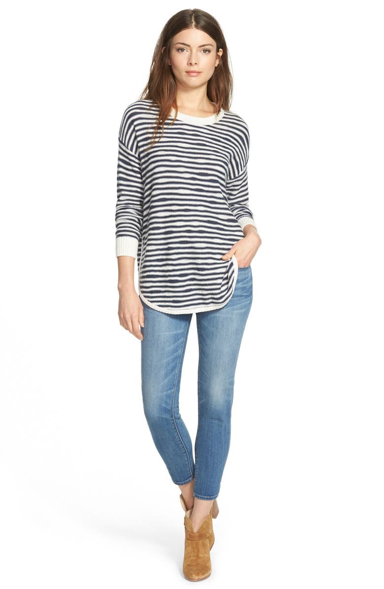 Treasure & Bond Treasure&Bond Asymmetrical Stripe Sweater, Alternate, color, 
