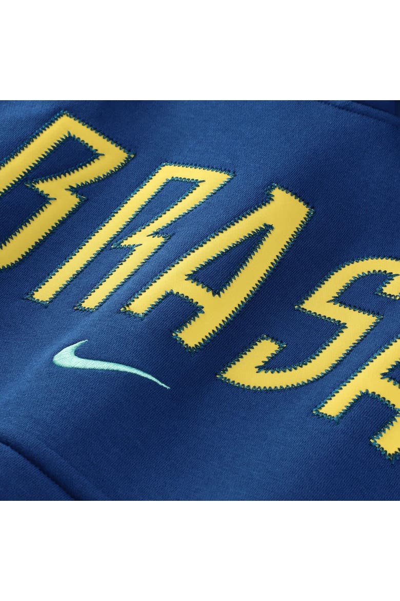 Women's Nike Blue Brazil National Team Phoenix Fleece Hoodie, Alternate, color, Blue