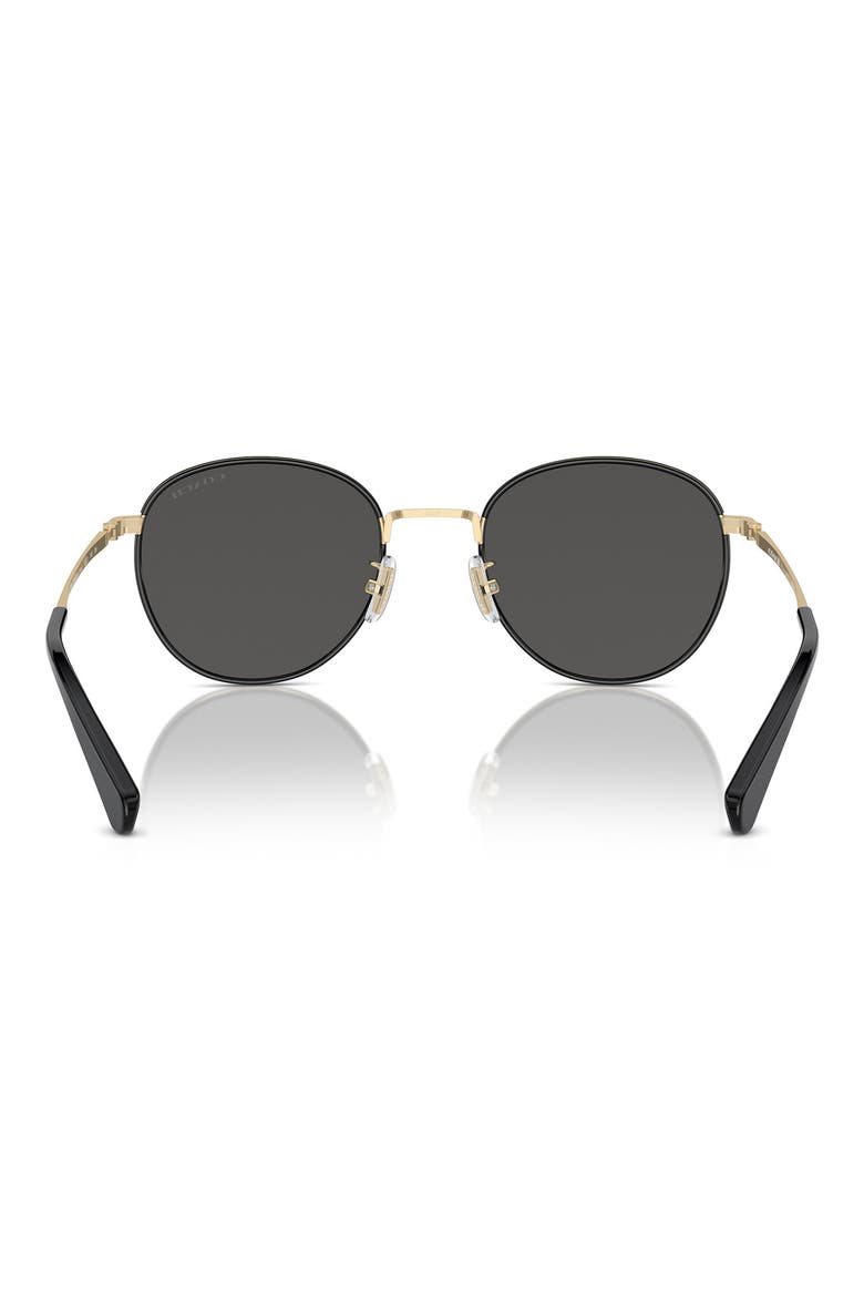 52mm Phantos Sunglasses, Alternate, color, GOLD / BLACK / GREY SOLID