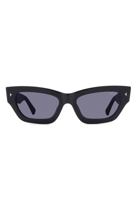 Stacked 55mm Cat Eye Sunglasses