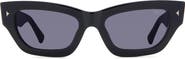 DEZI Stacked 55mm Cat Eye Sunglasses