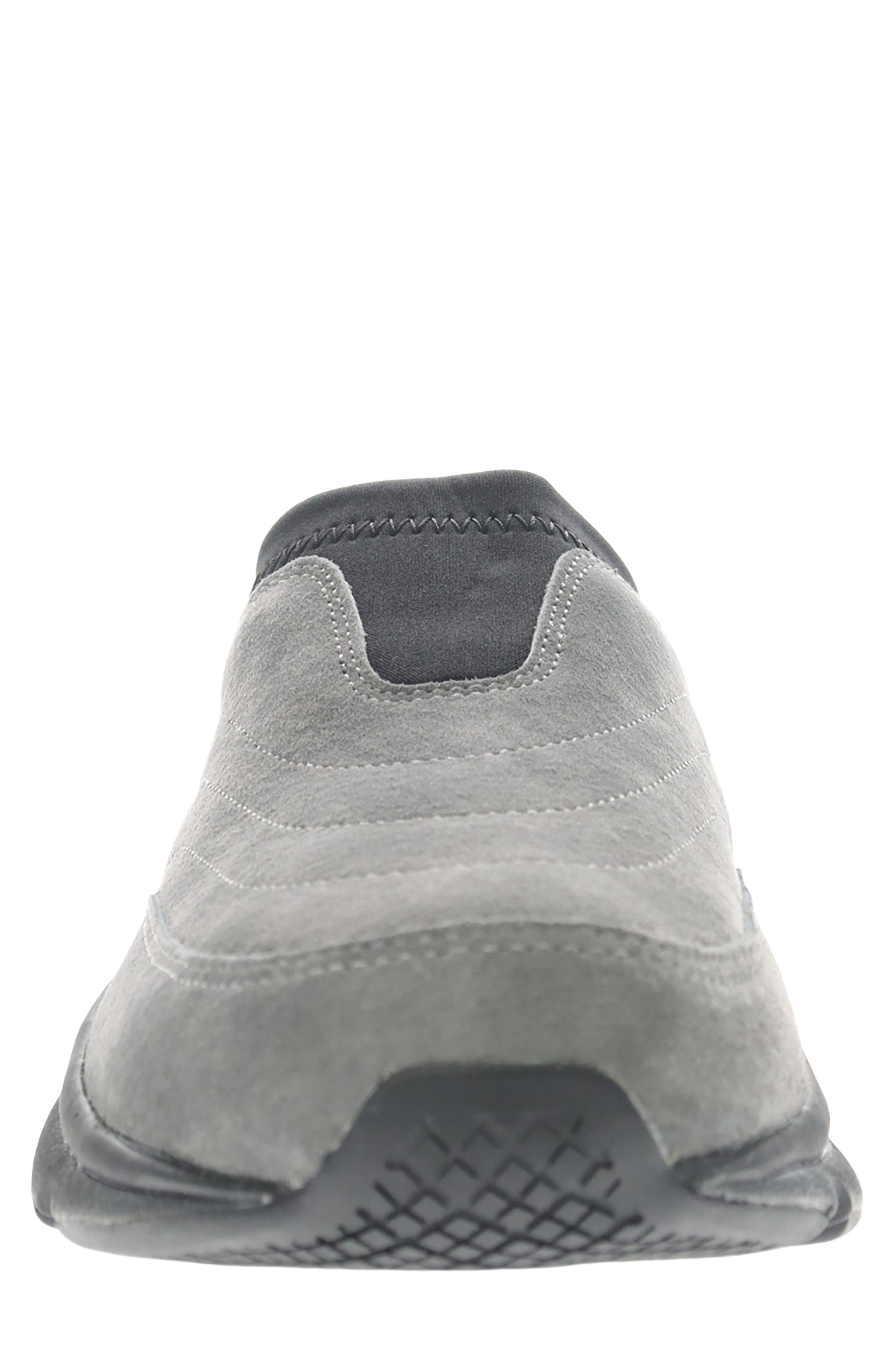 Stability Leather Slip On, Alternate, color, DARK GREY