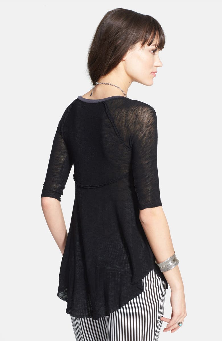 Free People 'Weekends' Lightweight Raw Edge Top, Alternate, color,