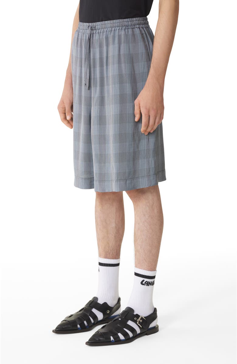 Lanvin Viscose Bermuda Shorts, Alternate, color, Checkered