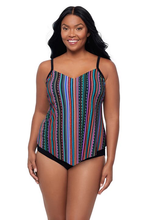 Hank Handkerchief Plus Size Tankini Swimsuit Top