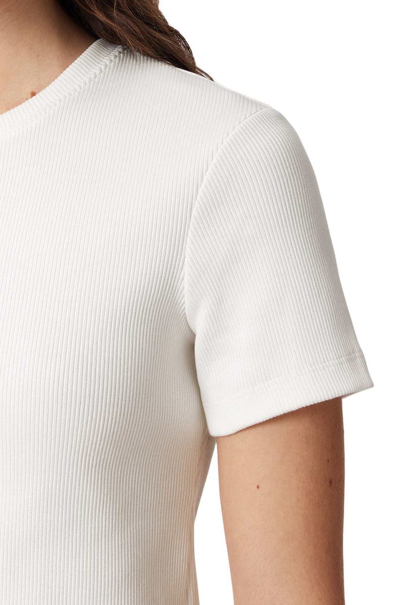 AllSaints Elena Rib Knit Tee, Alternate, color, Chalk White