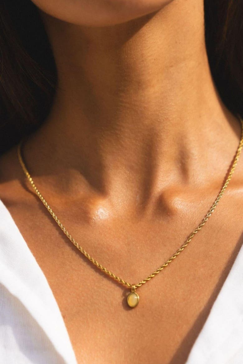 Venetia Necklace, Alternate, color, Gold