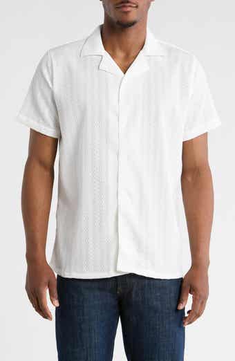 Modern Fit Textured Camp Shirt