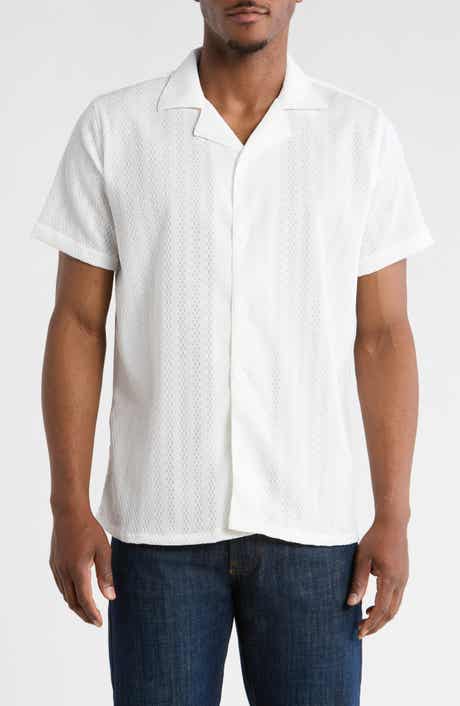 Modern Fit Textured Camp Shirt