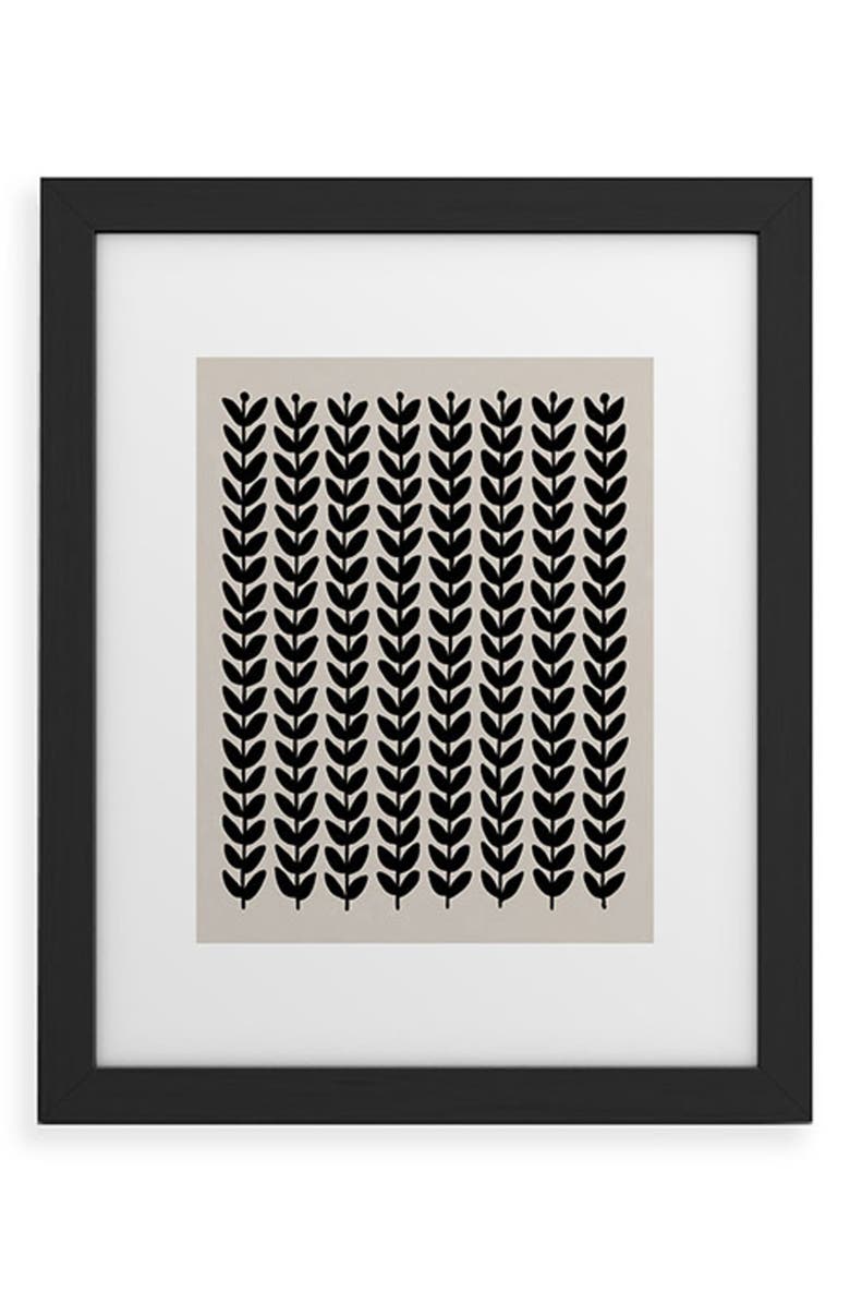 Deny Designs Herbs Framed Art Print, Main, color, Black Frame 8X10