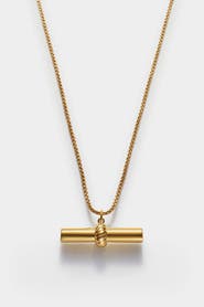 Katie Loxton Themis Waterproof Gold T-Bar Necklace